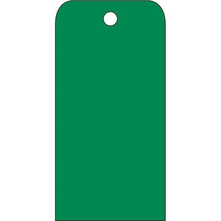 NMC TAGS, GREEN BLANK, 6X3, 015 RPT158G